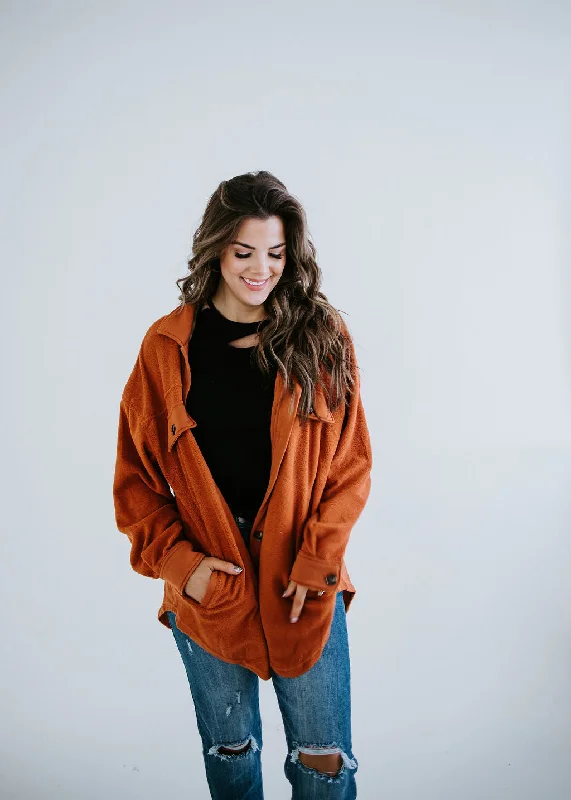 Tenley Oversized Fleece Shacket FINAL SALE