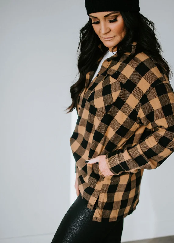 Curvy Sarah Oversized Plaid