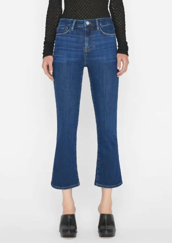 Women's Le Crop Mini Boot Jeans In Majesty Blue