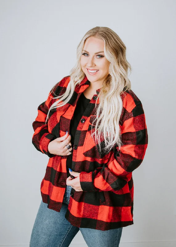 Curvy Cynthia Buffalo Plaid Shacket