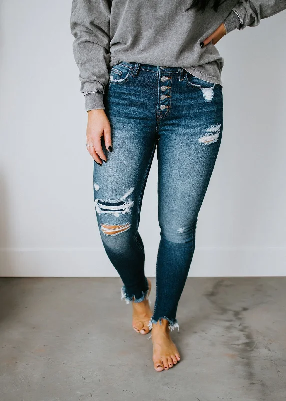 Haylie Distressed Skinny Jean