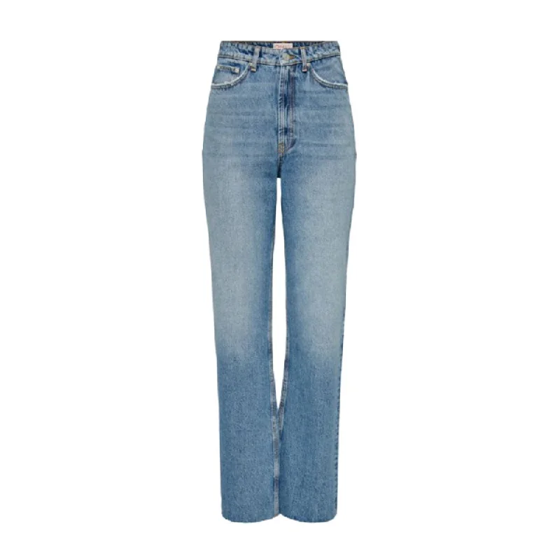 Only blue Cotton Jeans & Women's Pant