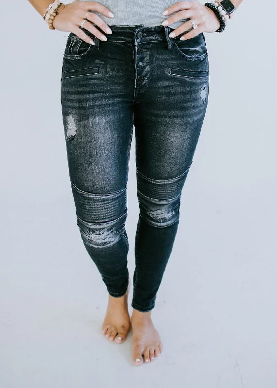 Sariah Distressed Moto Kan Can Jeans FINAL SALE