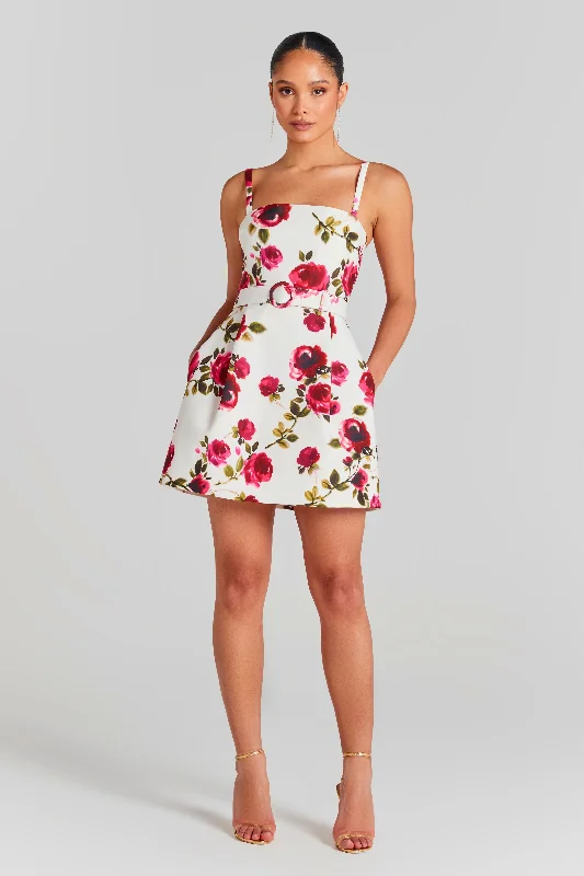 Eloise White Floral Dress