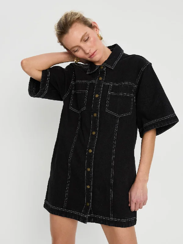 Rowyn Denim Shirt Dress