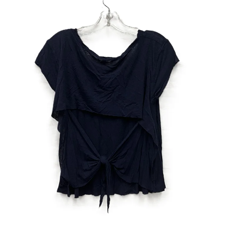 Top Short Sleeve By Free People In Blue, Size: L