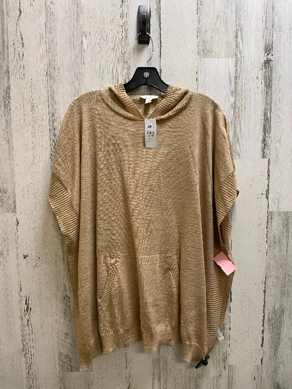 Top Short Sleeve By Loft In Brown, Size: Xs