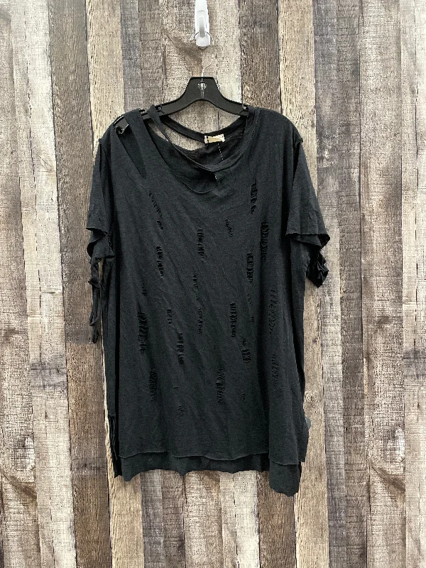 Tunic Short Sleeve By Cme In Black, Size: M