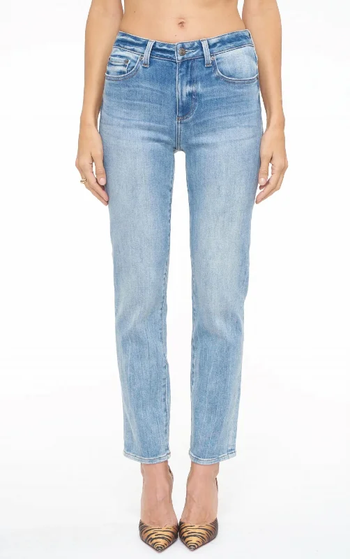 Monroe High Rise Cigarette Jeans In Sierra