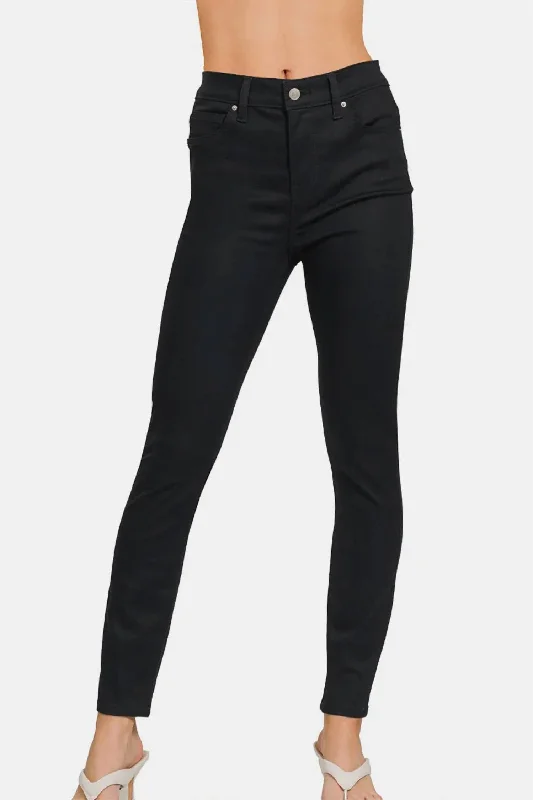 Pixie Full Length Skinny Jeans In Black