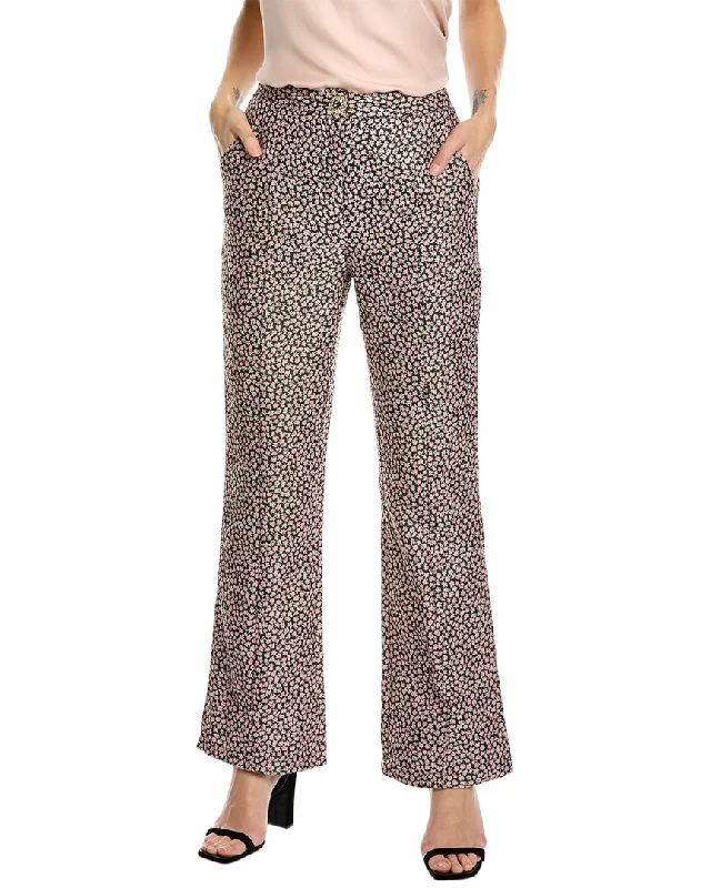 SISTER JANE Harvest Jacquard Flared Trouser