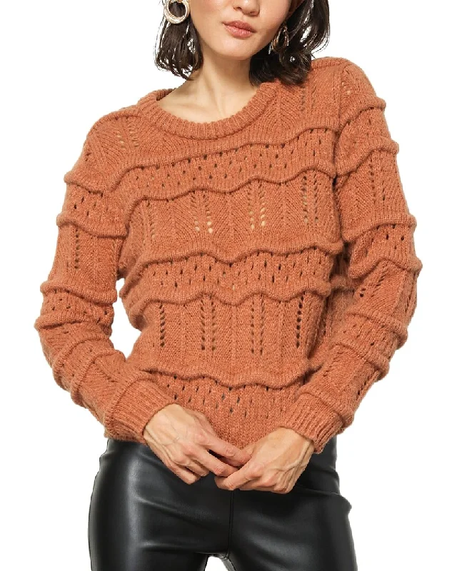 Line & Dot Abby Cable Crewneck Sweater