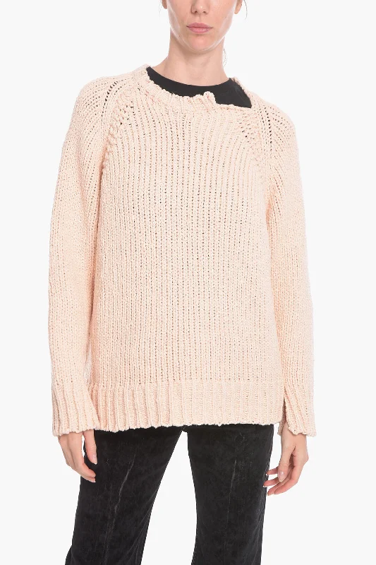 Stella McCartney Cotton-crochet Crewneck Sweater