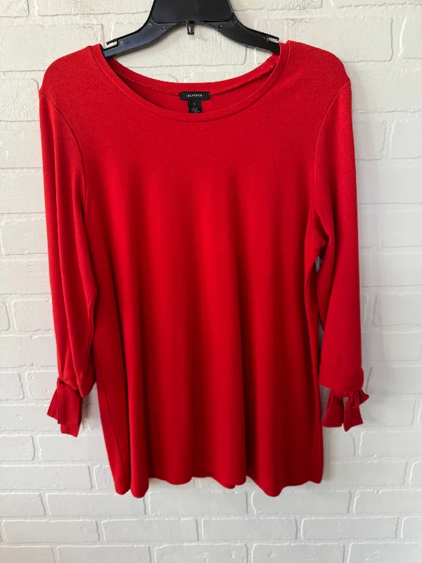 Top Long Sleeve By Halogen In Orange, Size: Xl