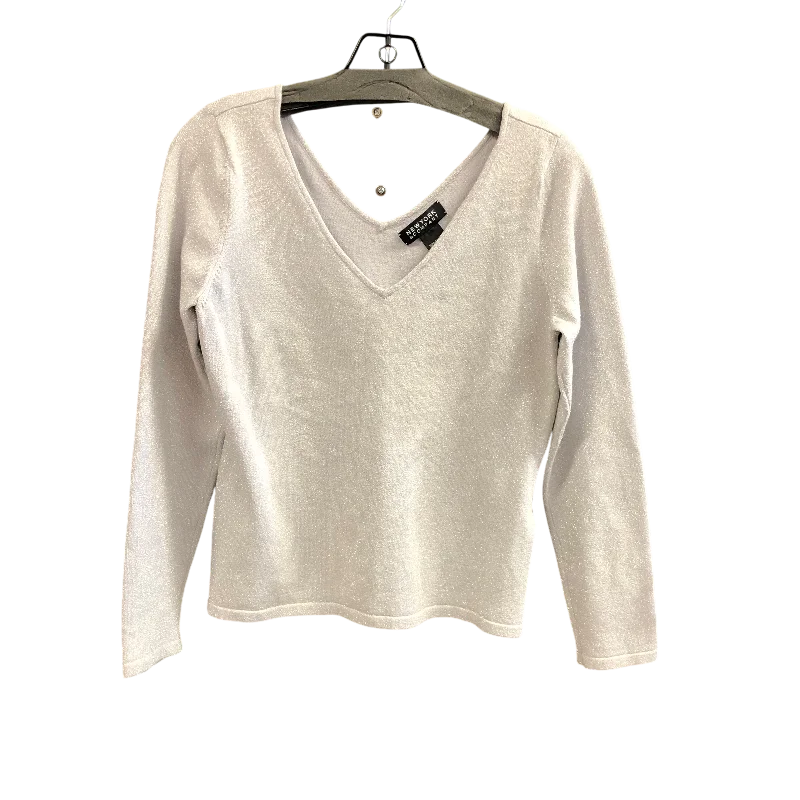 Top Long Sleeve By New York And Co In Silver, Size: S