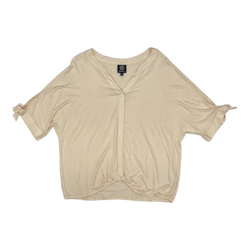 TAN TOP 3/4 SLEEVE by BOBEAU Size:L