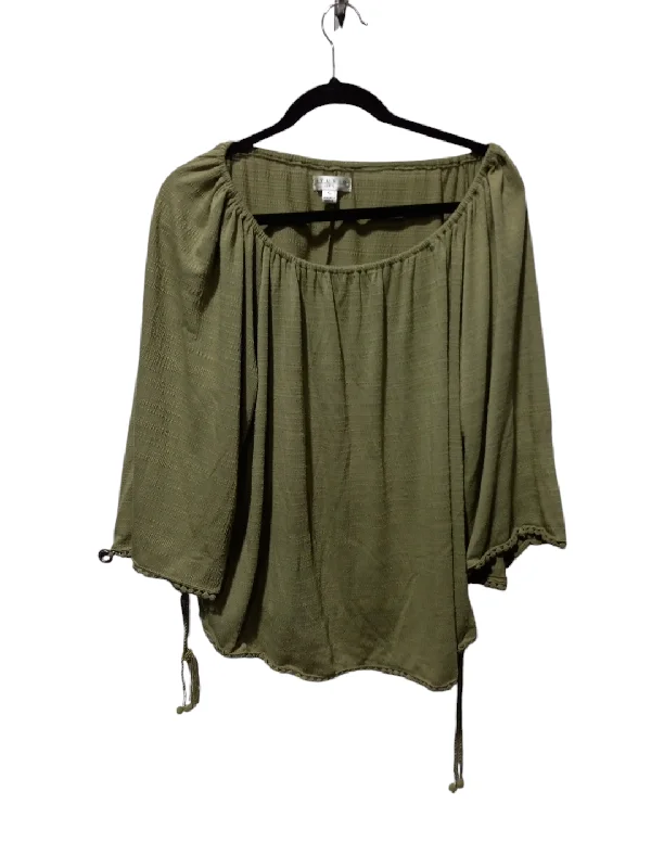 Top 3/4 Sleeve By Studio In Green, Size: Xl